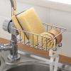 1pc Sink Storage Rack; Kitchen Stainless Steel Sink Shelving For Putting Sponges; Scrubbers; Towel 7.4inch/4.7inch