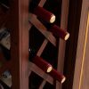 12 Bottles Freestanding wine rack,Wine Storage Rack, Freestanding Display Rack for Kitchen, Pantry, Cellar,walnut