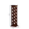 12 Bottles Freestanding wine rack,Wine Storage Rack, Freestanding Display Rack for Kitchen, Pantry, Cellar,walnut