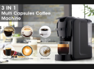 PSST511 Multi-function capsule coffee machine fully automatic capsule coffee 3in1 Nespresso, Dolce Gusto, coffee powder